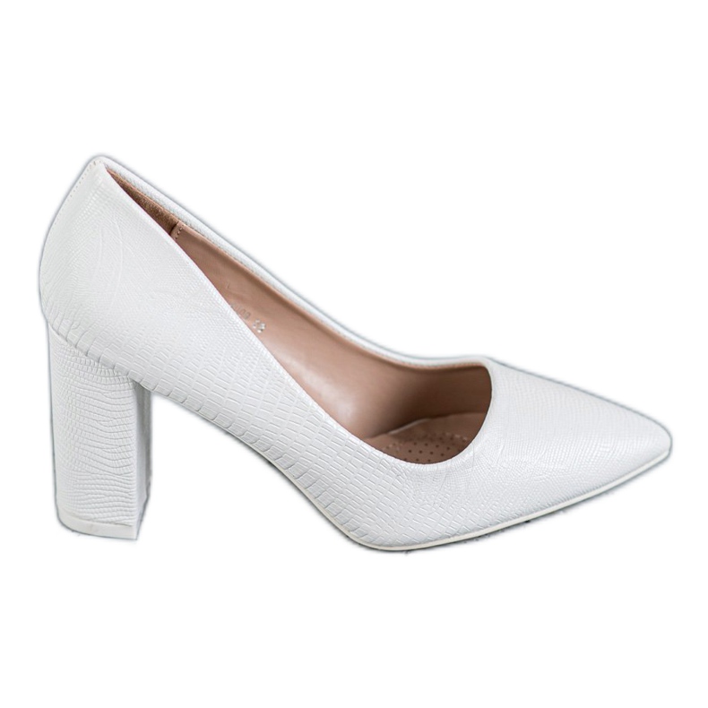 Diamantique Bílé lodičky bílý