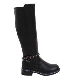 Dámské černé boty 0-263 Black černý