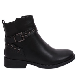 Černé dámské boty Chelsea KL-578 Black černý