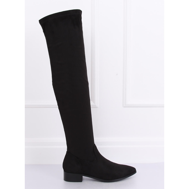 Černé vysoké stehýnka černé RB34P černé černá