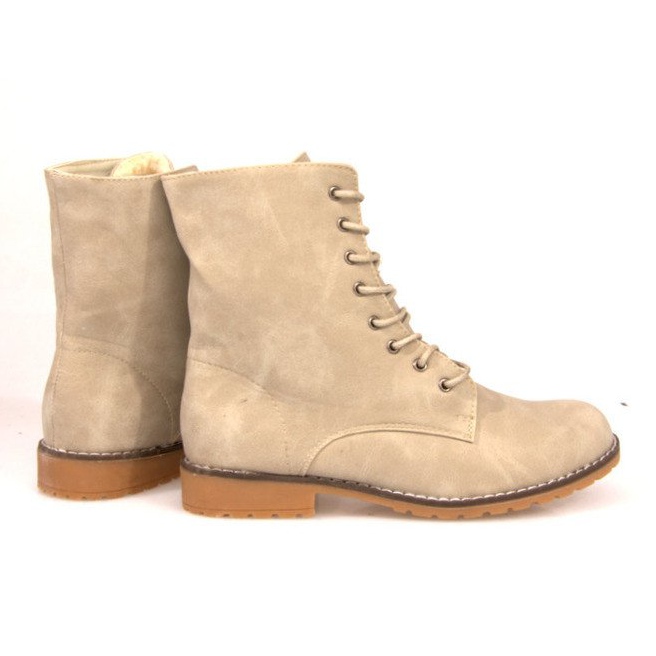 Teplé boty Military Q99 Beige béžový