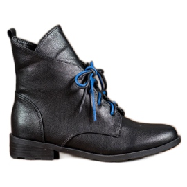 Filippo Šněrovací boty z eko kůže černý