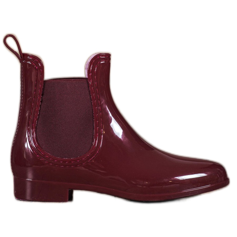 SHELOVET Lakované galoše červené