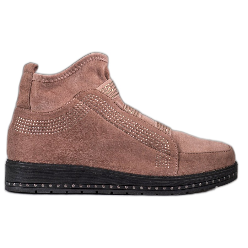 SHELOVET Dámské nazouvací boty růžový