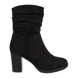 Černá 4581 Černé vysoké podpatky černý