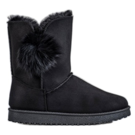 SHELOVET Mukluki s bambulí černý