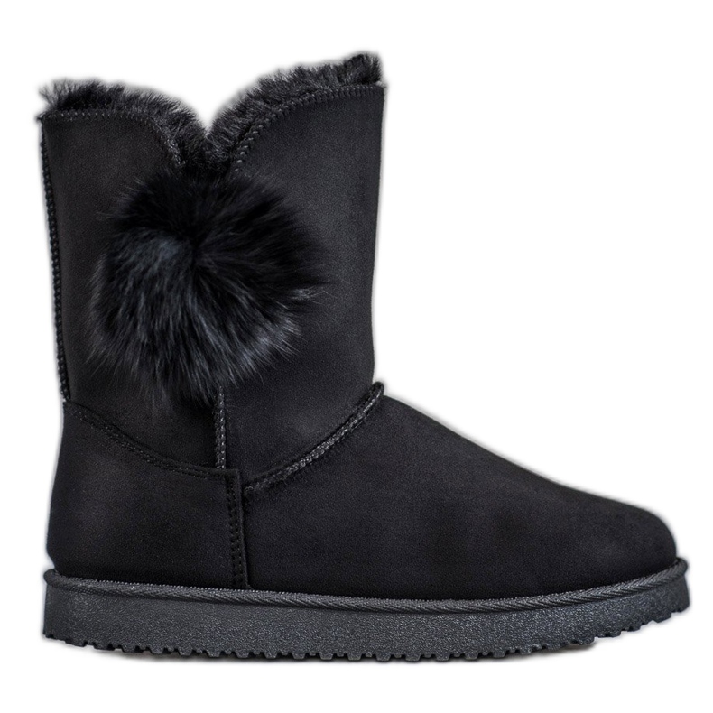 SHELOVET Mukluki s bambulí černá