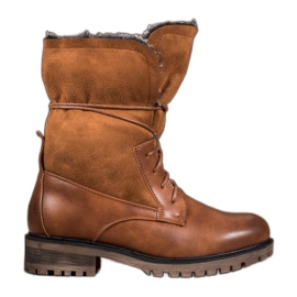 Seastar Boty s srolovanou stopkou hnědý