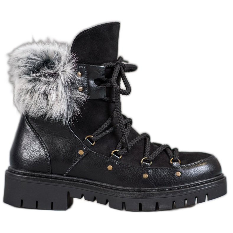 SHELOVET Dámské nazouvací boty černá