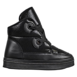 Weide Černé sněhové boty černá Weide Černé sněhové boty černá