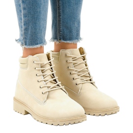 Béžové turistické boty bez izolace W-3033 béžový Béžové turistické boty bez izolace W-3033 béžový