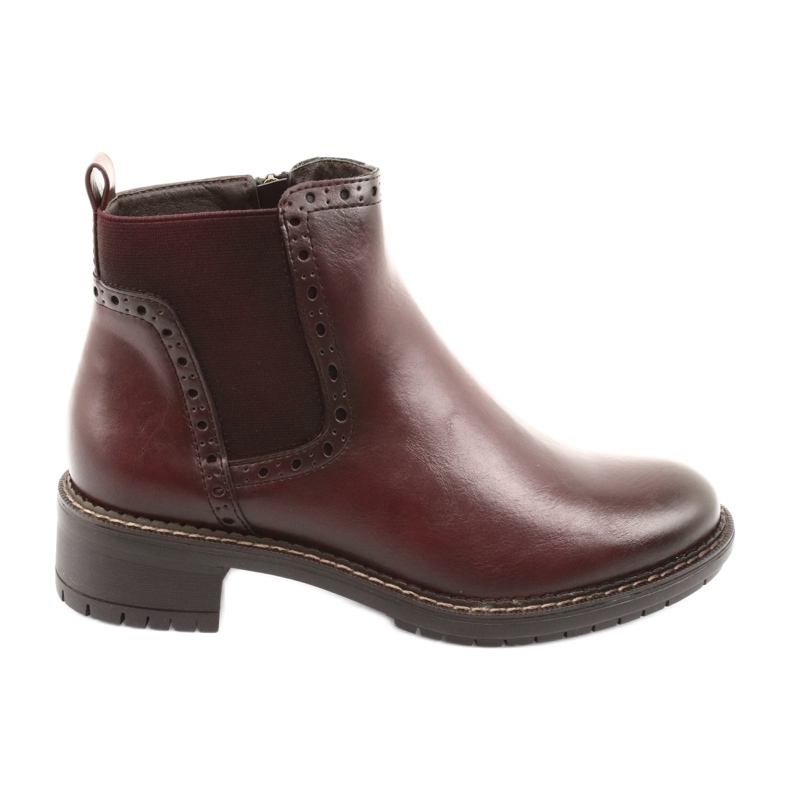 Kozačky Jodhpur boty Filippo 957 burgundy hnědý