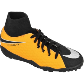 Kopačky Nike HypervenomX Phelon Iii Df Tf Jr 917775-801 vícebarevný žluť