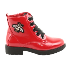 Lakované boty Sergio Leone 530 černý červený