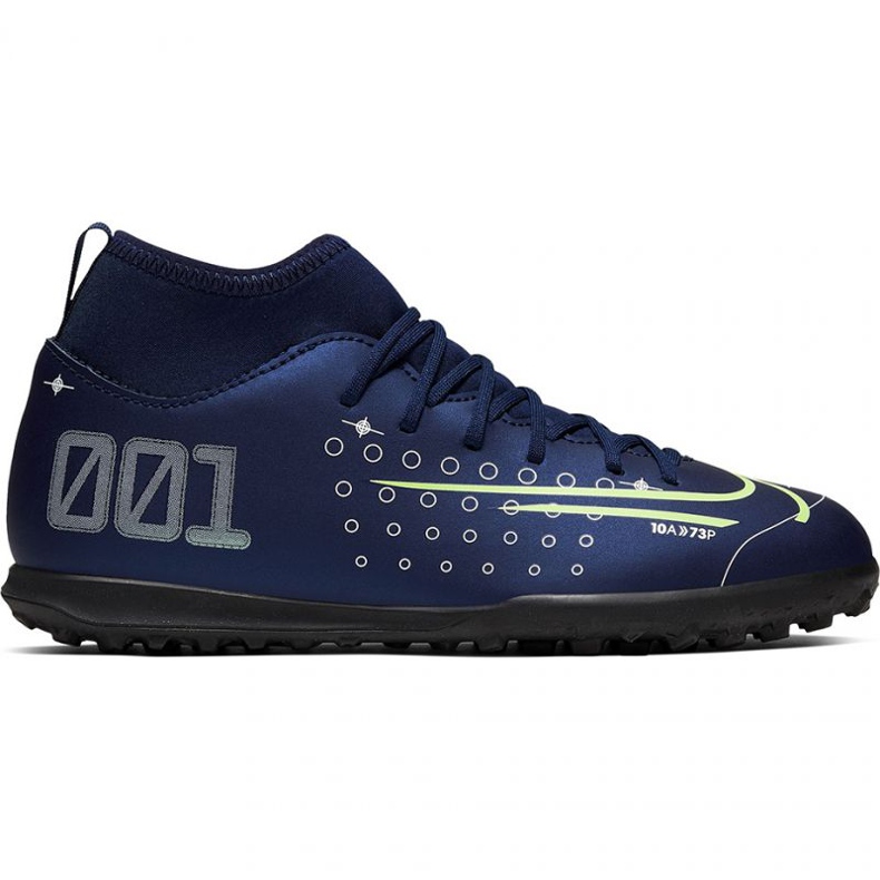 Kopačky Nike Mercurial Superfly 7 Club Mds Tf Jr BQ5416-401 námořnická modrá blues a námořnická modř