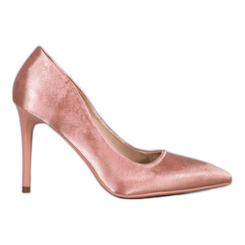 SHELOVET Saténové špendlíky růžový