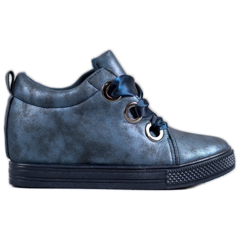 New Tlck Boty svázané stuhou modrý New Tlck Boty svázané stuhou modrý