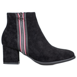 Filippo Boty s ozdobným zipem černý