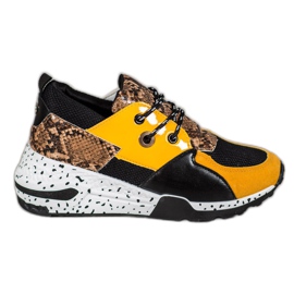 Snake Print VICES tenisky vícebarevný žluť