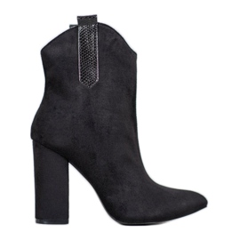 Kovbojské boty VICES semiš černý