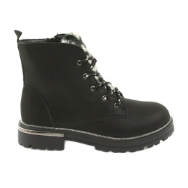 American Club Black Boots Boots GC33 Black černý černý