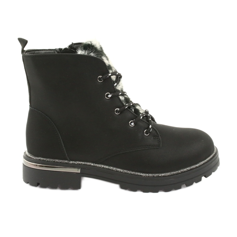 American Club Black Boots Boots GC33 Black černá černá