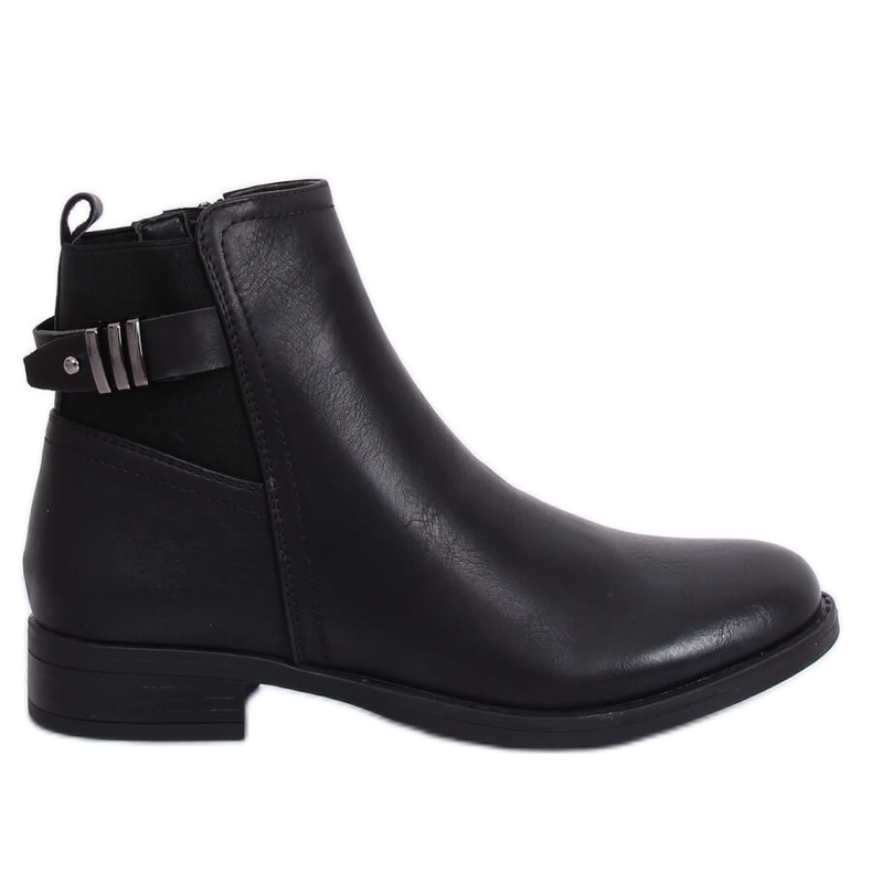 Černé kozačky Jodhpur pro ženy 1304 Black černá