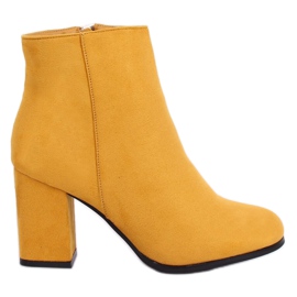 Medové podpatky G-7656 Yellow žlutá Medové podpatky G-7656 Yellow žlutá