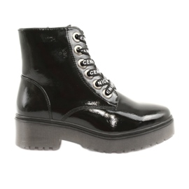 Šněrovací boty Sergio Leone 726 se šněrováním černý