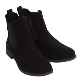 Černé boty Jodhpur B-6856 Black černý