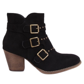 Černé kovbojské boty L88-162 černé černý