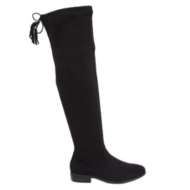 Černé kozačky 13X993-95 černé černý