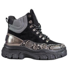 Šněrovací boty VICES černý