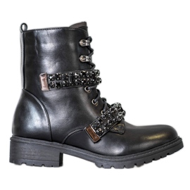 Seastar Klasičtí dělníci s krystaly černá Seastar Klasičtí dělníci s krystaly černá