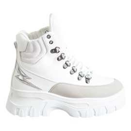 Seastar Módní šněrovací boty bílý