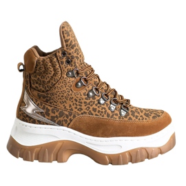 Seastar Módní šněrovací boty hnědý Seastar Módní šněrovací boty hnědý