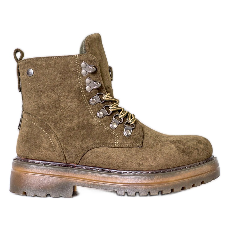 SHELOVET Krajkové upínáky hnědý vícebarevný zelená