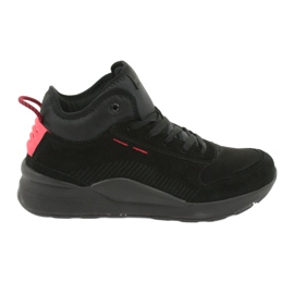 McKey High Pánské sportovní boty Black Suede 1068 černá