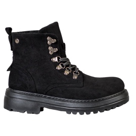 SHELOVET Krajkové upínáky černý