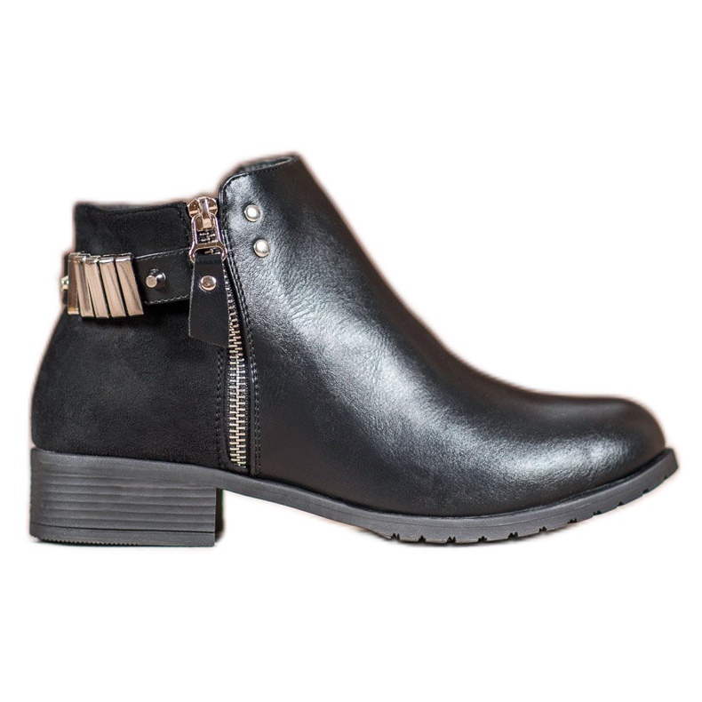 Queen Vivi Stylové dámské kozačky černá