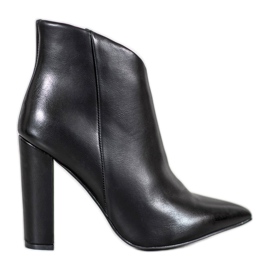 Seastar Elegantní kozačky na sloupek černý