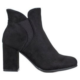 Marquiz Nazouvací semišové boty černý