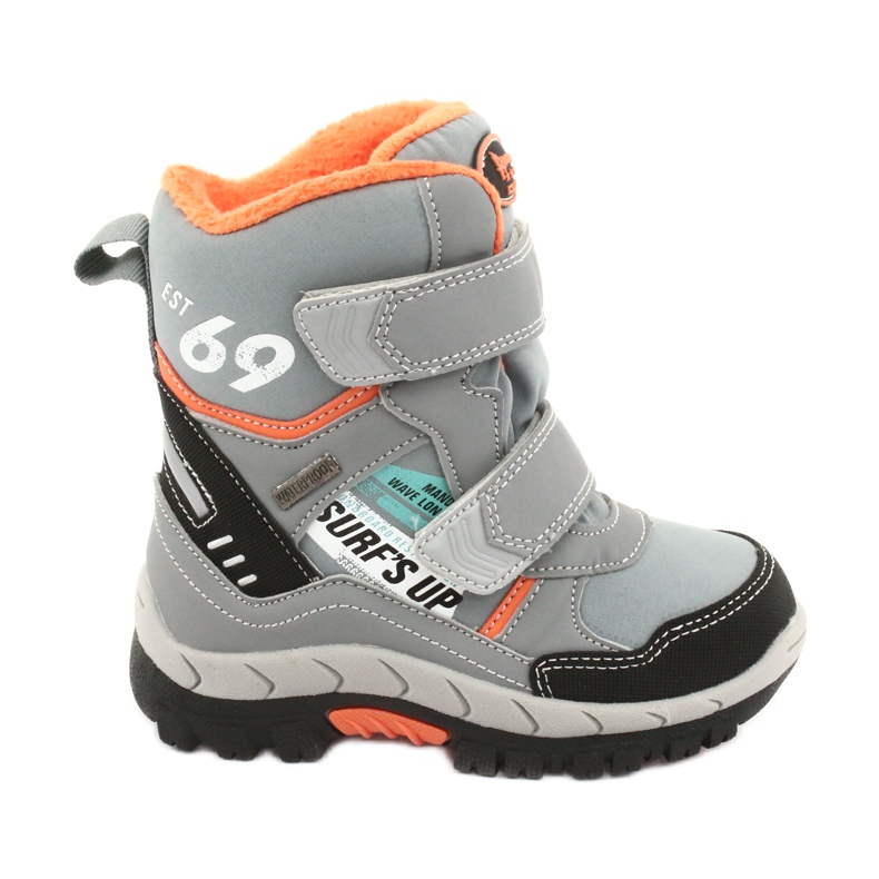 Boty American Club se šedou membránou RL34 černá oranžový šedá