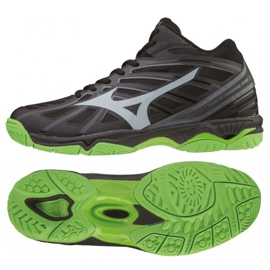 Mizuno Wave Hurricane 3 Mid M V1GA174537 černý černý