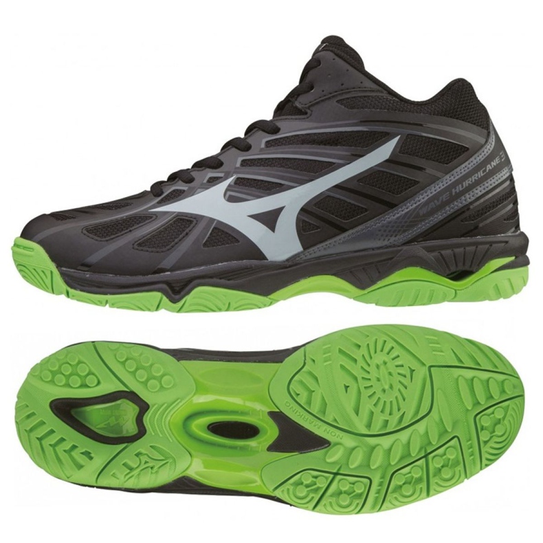 Mizuno Wave Hurricane 3 Mid M V1GA174537 černá černá