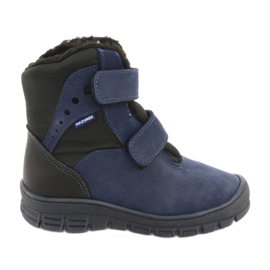 Mazurek Kožené boty s membránou 1351 Navy Blue/Black membrána modrý