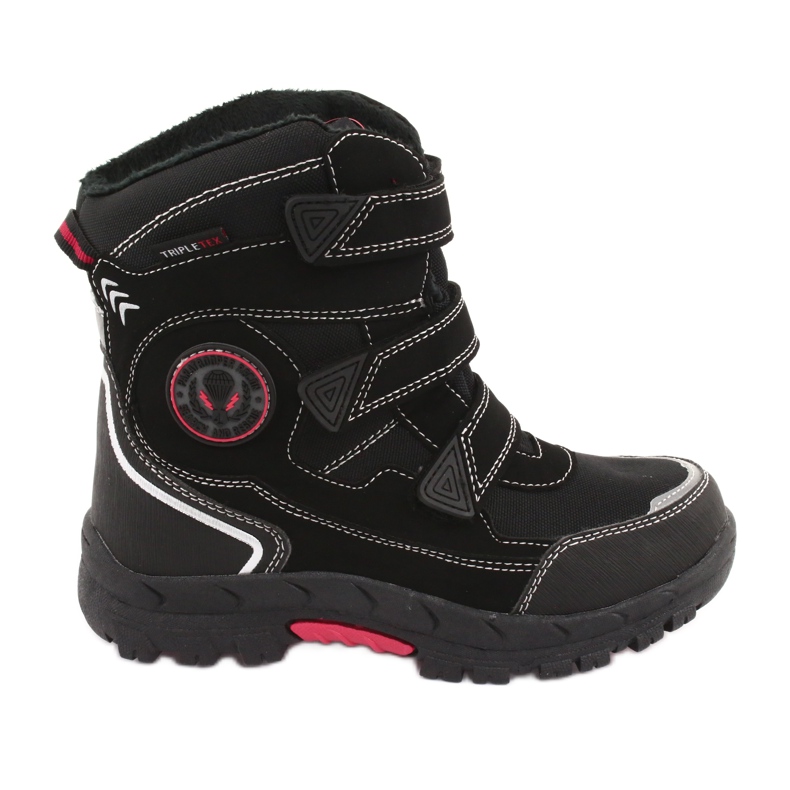 American Club Černé boty s americkou membránou HL23 černá červené American Club Černé boty s americkou membránou HL23 černá červené