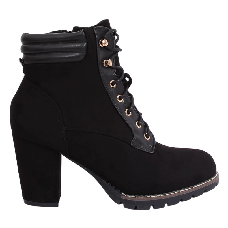 Černé vysoké podpatky 995-37 černé černá