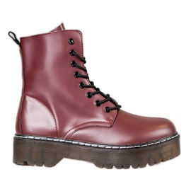 Kylie Boty na platformě červené Kylie Boty na platformě červené