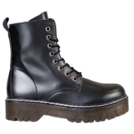 Kylie Boty na platformě černá Kylie Boty na platformě černá